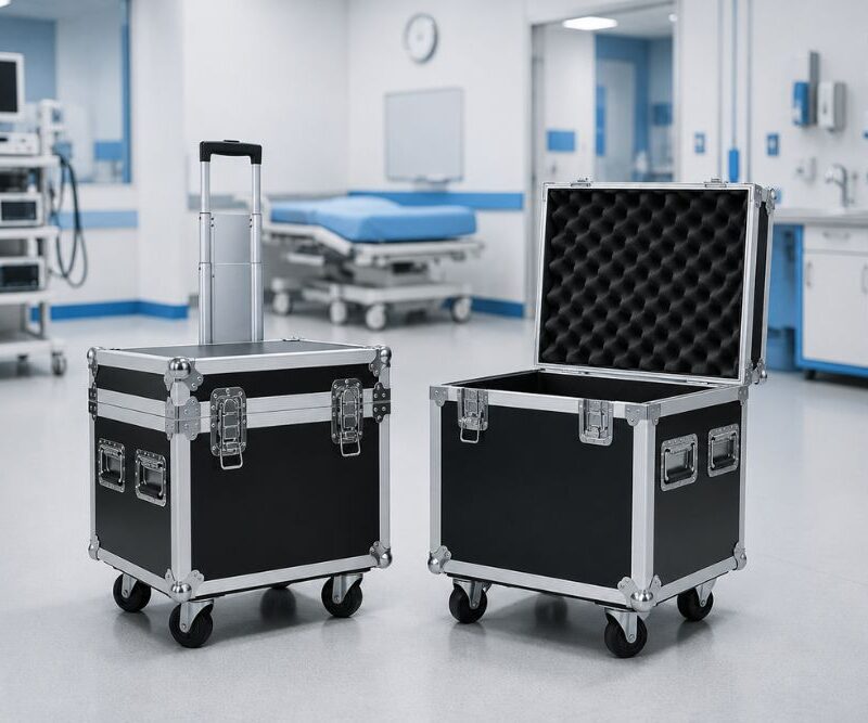 flight case para equipamiento hospitalario