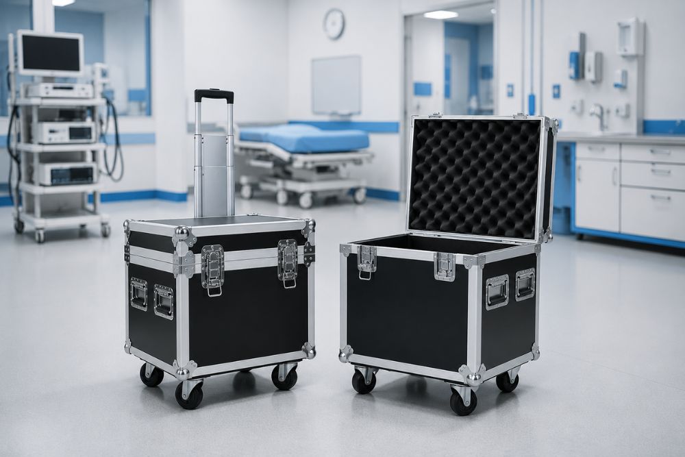flight case para equipamiento hospitalario